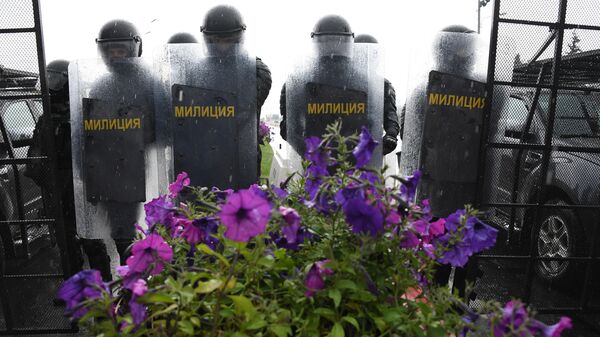 Милиция на акции оппозиции в Минске