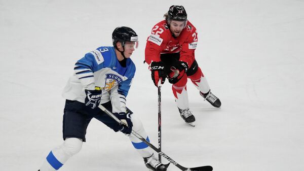 Матч ЧМ по хоккею между сборными Финляндии и Канады