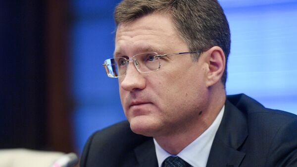 Заместитель председателя правительства РФ Александр Новак принимает участие в режиме видеоконференции в 14-й министерской встрече ОПЕК+
