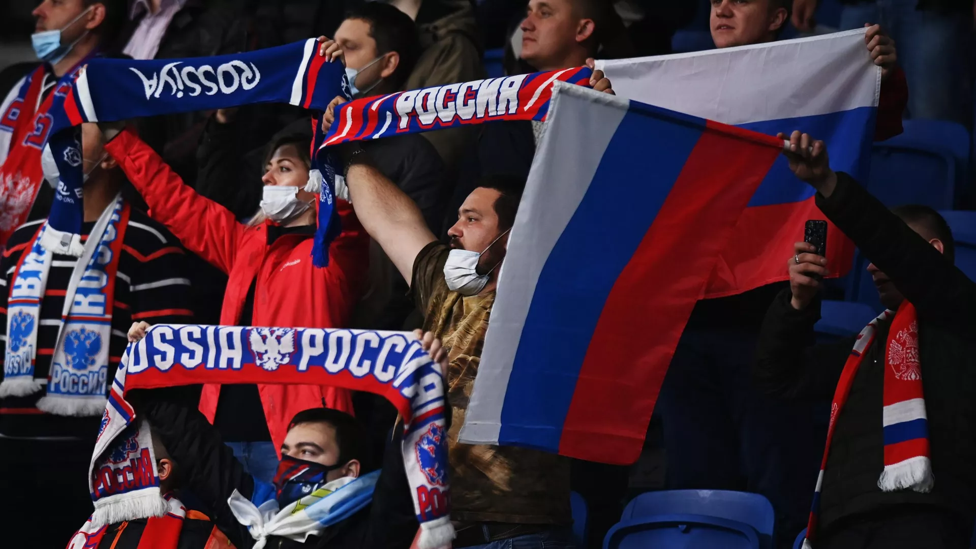 Болельщики сборной России по футболу Болельщики сборной России по футболу - РИА Новости, 1920, 02.06.2021