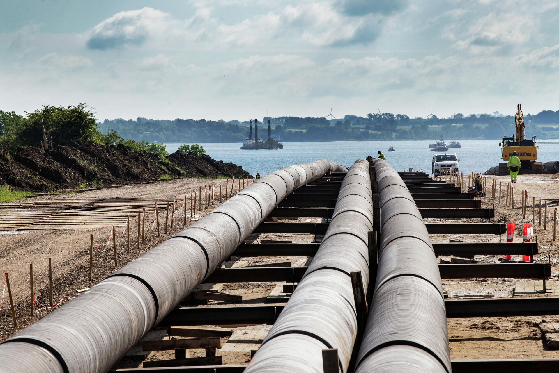 Подготовка к строительству газопровода Baltic Pipe - РИА Новости, 1920, 08.06.2021