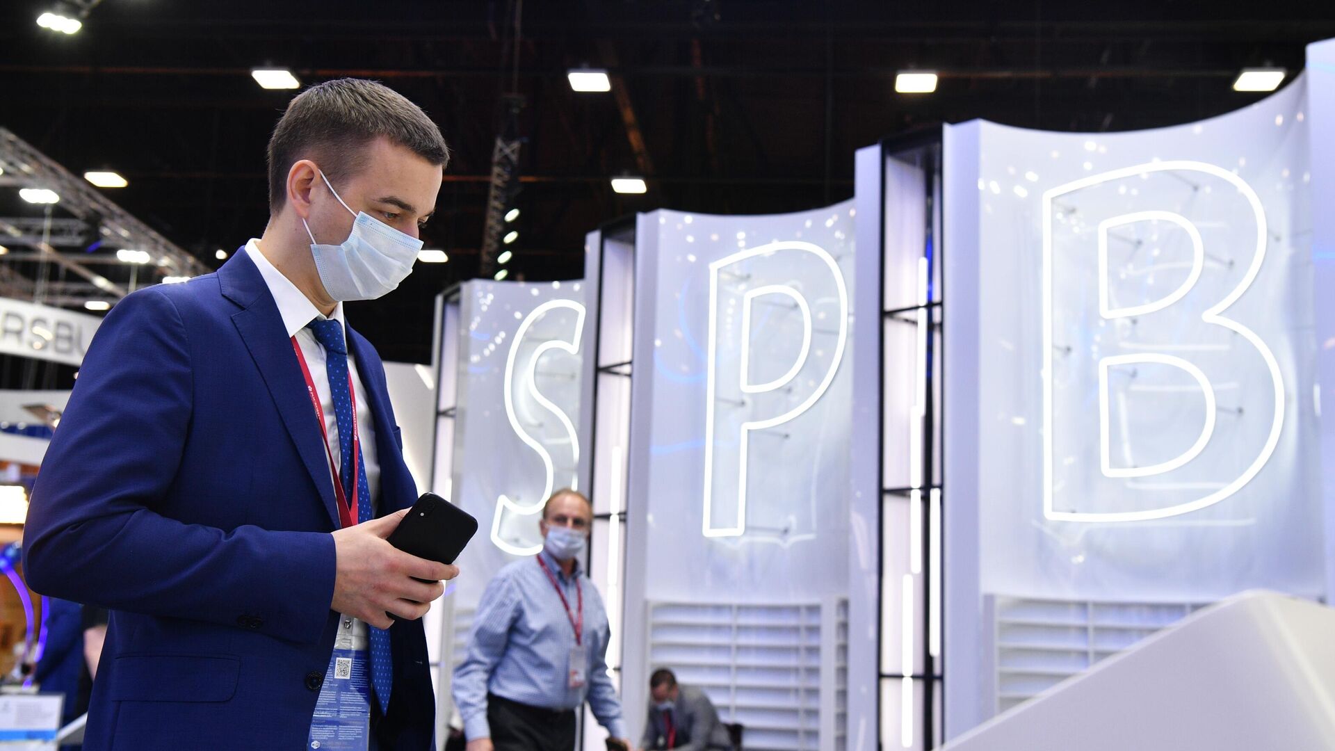 Стенд Санкт-Петербурга на Петербургском международном экономическом форуме - РИА Новости, 1920, 05.10.2021