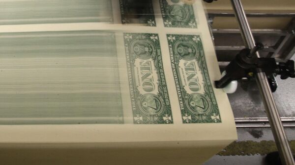 Печать долларовых банкнот