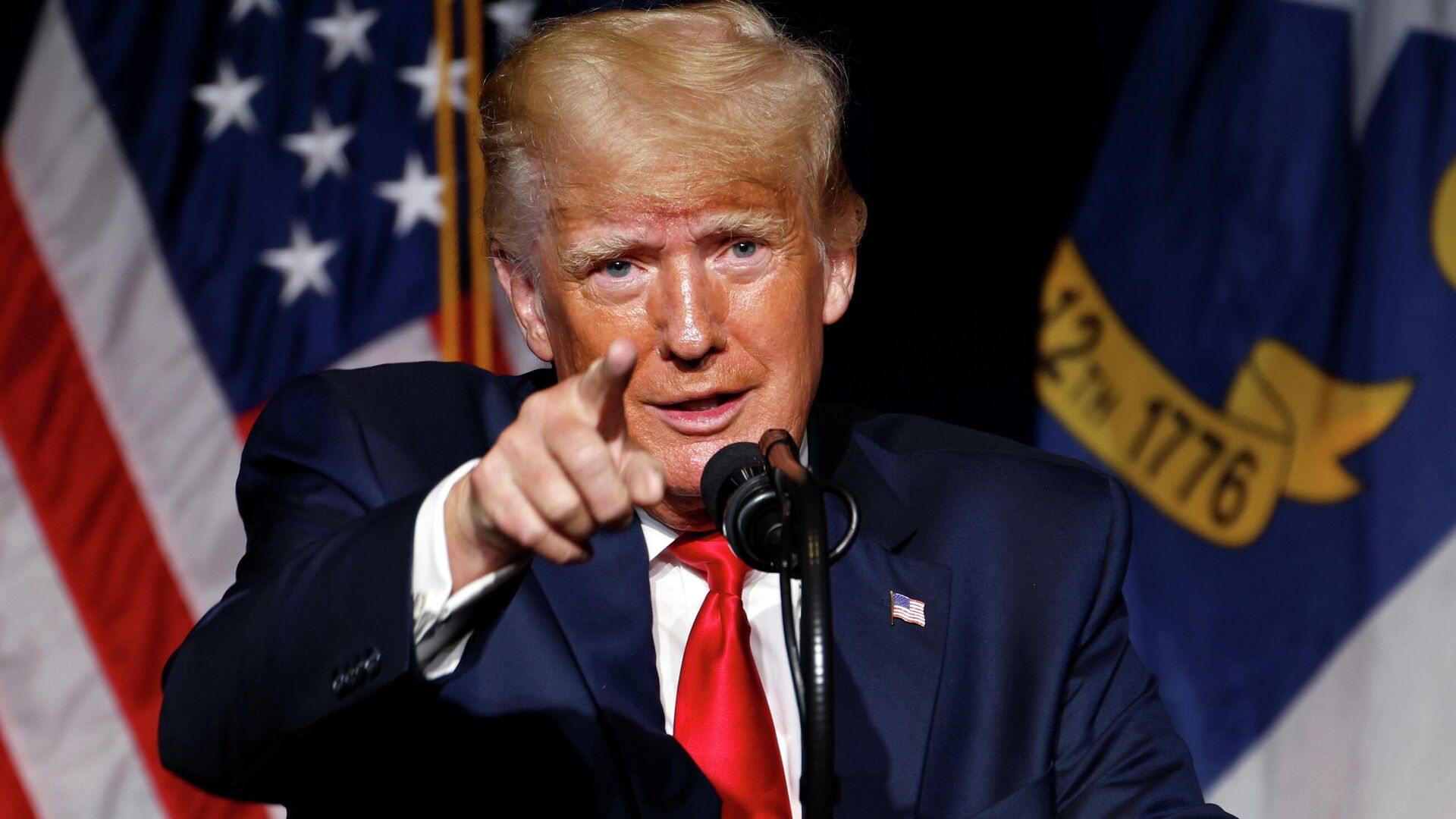 Дональд Трамп выступает на съезде республиканцев Северной Каролины - РИА Новости, 1920, 28.03.2022