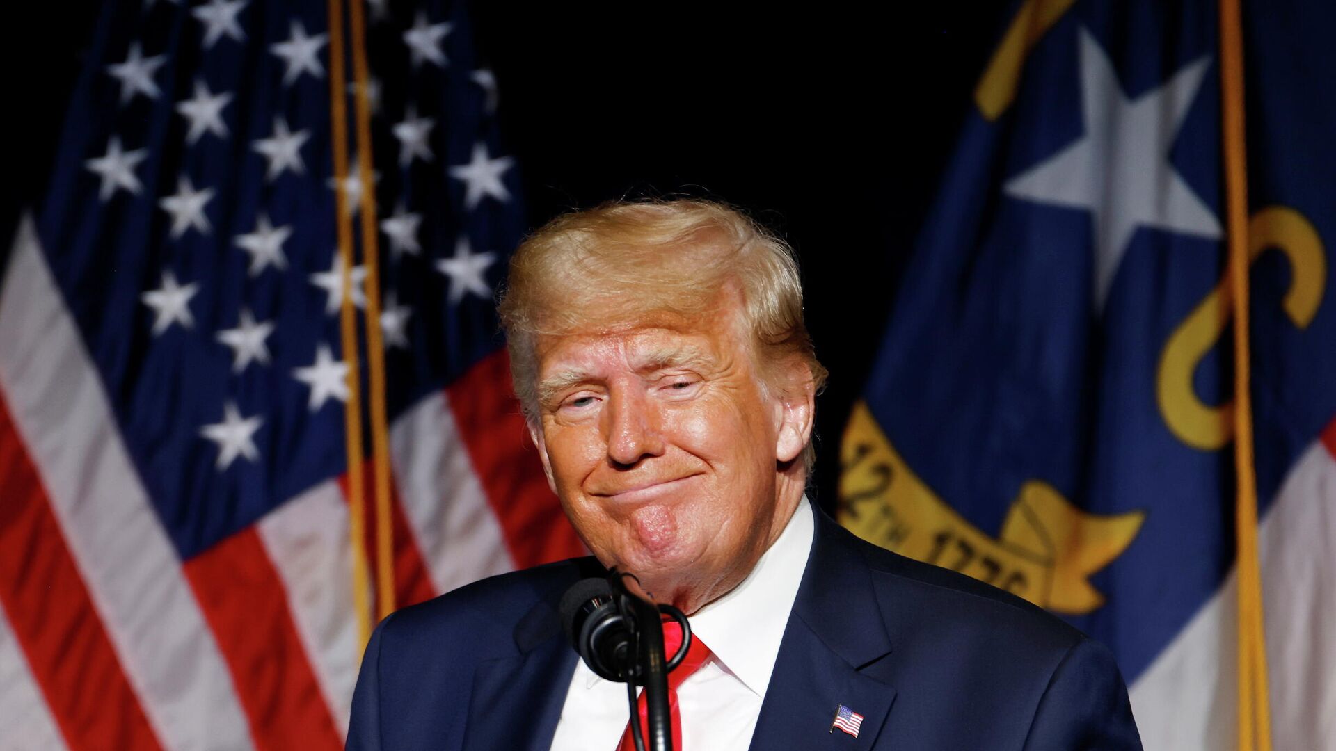 Дональд Трамп выступает на съезде республиканцев Северной Каролины - РИА Новости, 1920, 06.06.2021
