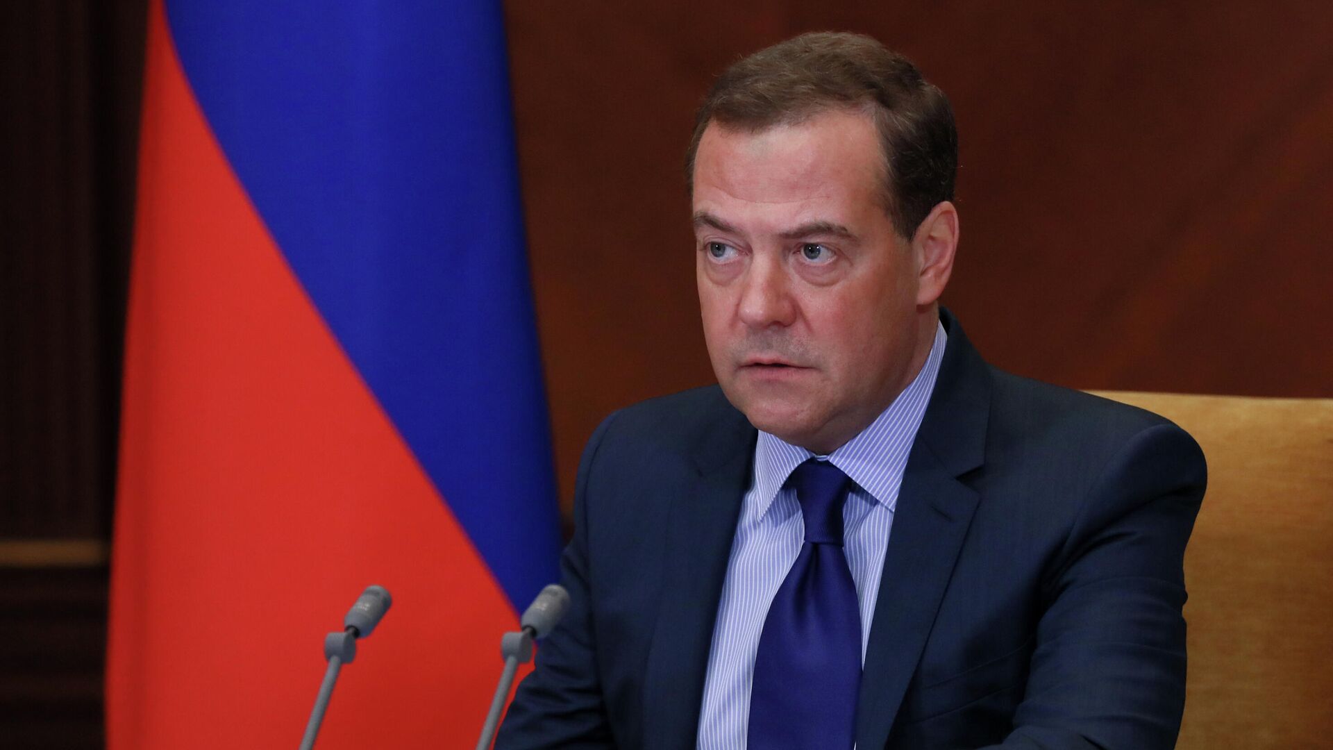 Дмитрий Медведев проводит совещание по вопросу о защите национальных интересов в сфере разработки искусственного интеллекта - РИА Новости, 1920, 09.06.2021