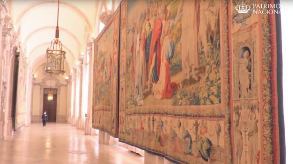 Гобелены Рафаэля, которые выставлены в Королевском дворце Мадрида
