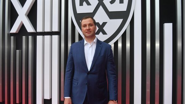 Президент Континентальной хоккейной лиги (КХЛ) Алексей Морозов на церемонии закрытия сезона КХЛ 2020/2021 в Барвиха Luxury Village в Московской области.