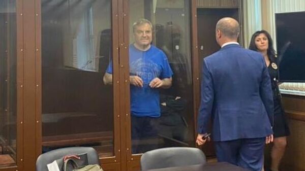 Бывший генеральный директор лизинговой компании Трансфин-М Дмитрий Зотов, подозреваемый в мошенничестве, на заседании Тверского районного суда