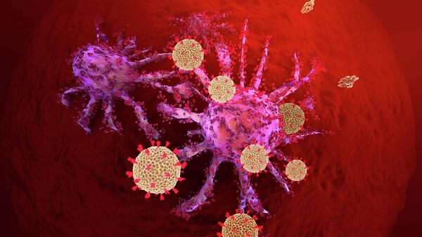 Клетки коронавируса и рак