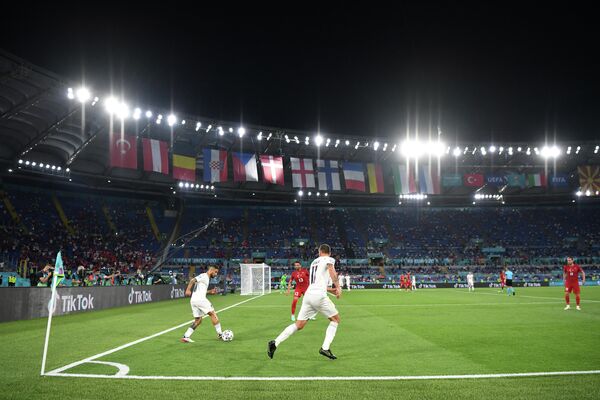 Игровой момент матча Италия - Турция