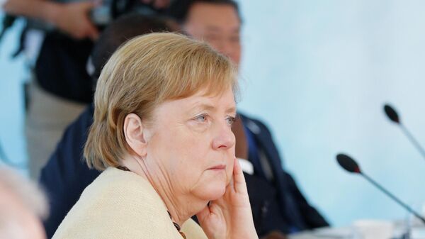 Канцлер Германии Ангела Меркель на саммите G7 в Великобритании