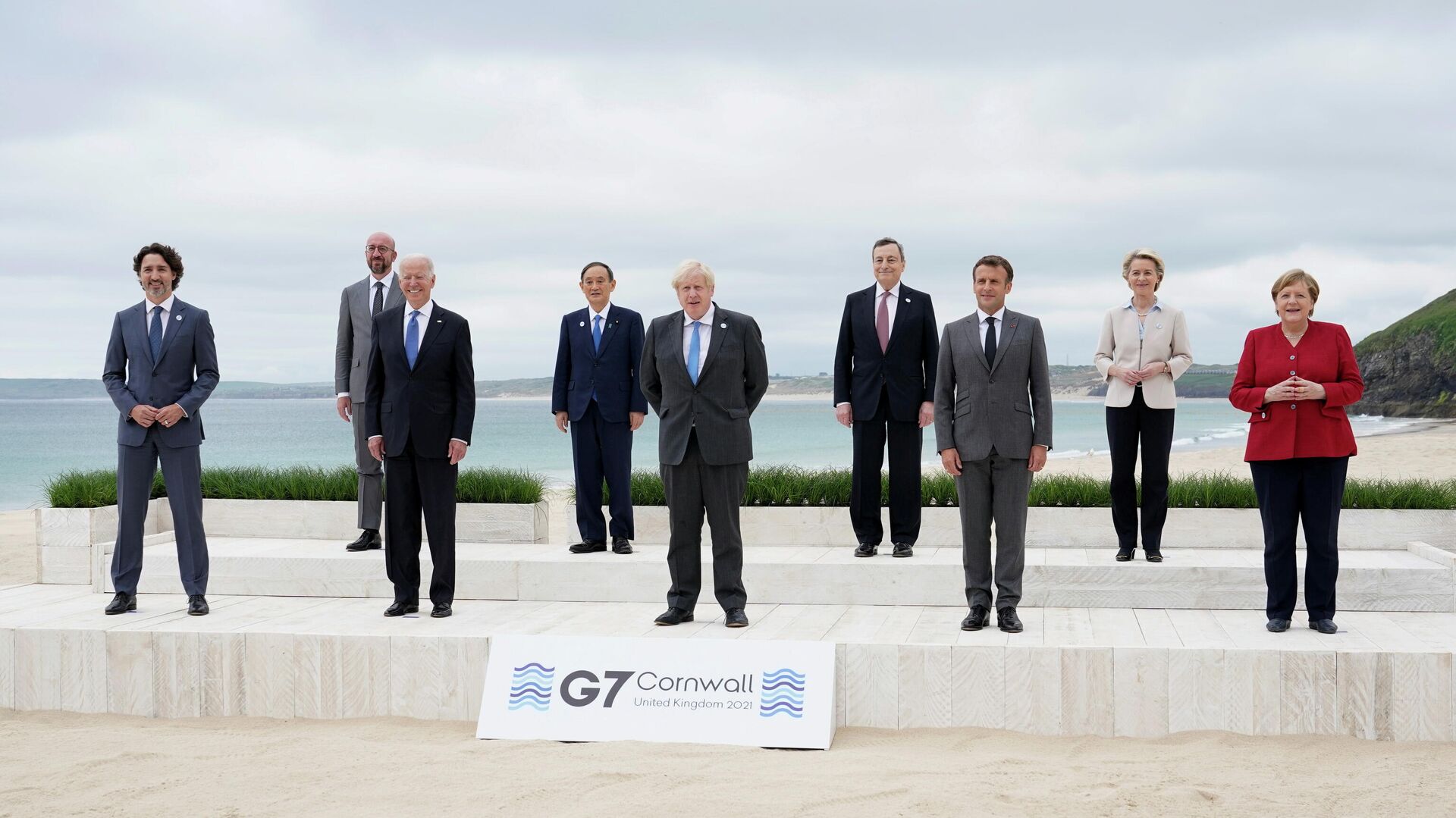Участники саммита G7 в Великобритании - РИА Новости, 1920, 15.06.2021