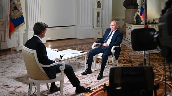Президент РФ Владимир Путин дал интервью американской телекомпании NBC
