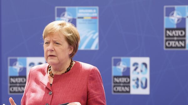 Канцлер Германии Ангела Меркель на саммите НАТО в Брюсселе