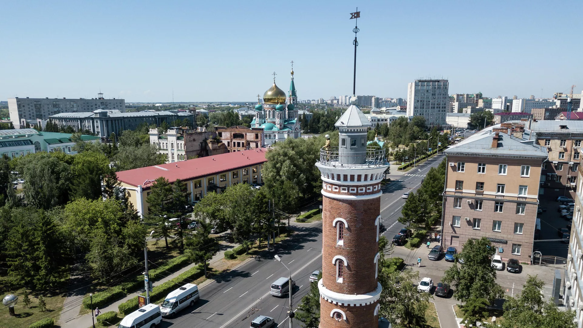 Пожарная каланча на улице Интернациональная в Омске Пожарная каланча на улице Интернациональная в Омске - РИА Новости, 1920, 23.08.2021