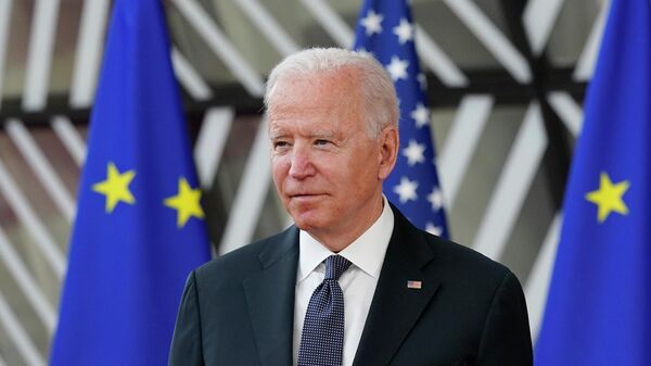 Президент США Джо Байден прибывает на саммит ЕС — США в Брюссель, Бельгия