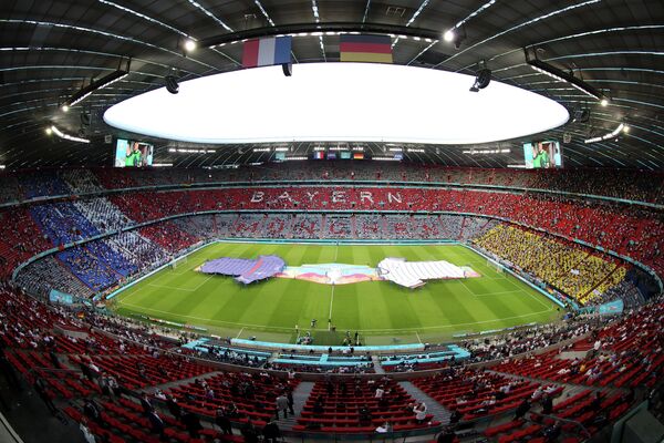 Стадион ЕВРО-2020 в Мюнхене перед началом матча Германия - Франция