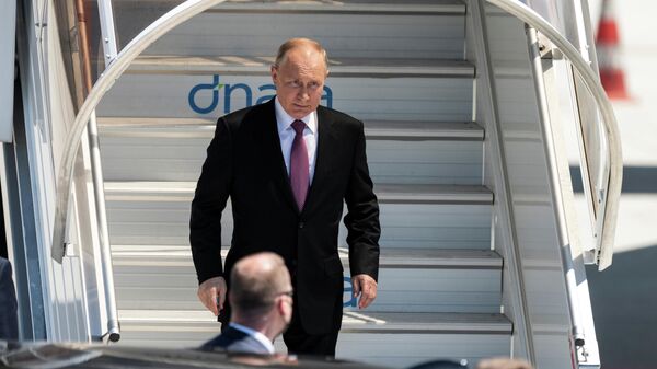 Прибытие президента РФ Владимира Путина в Женеву