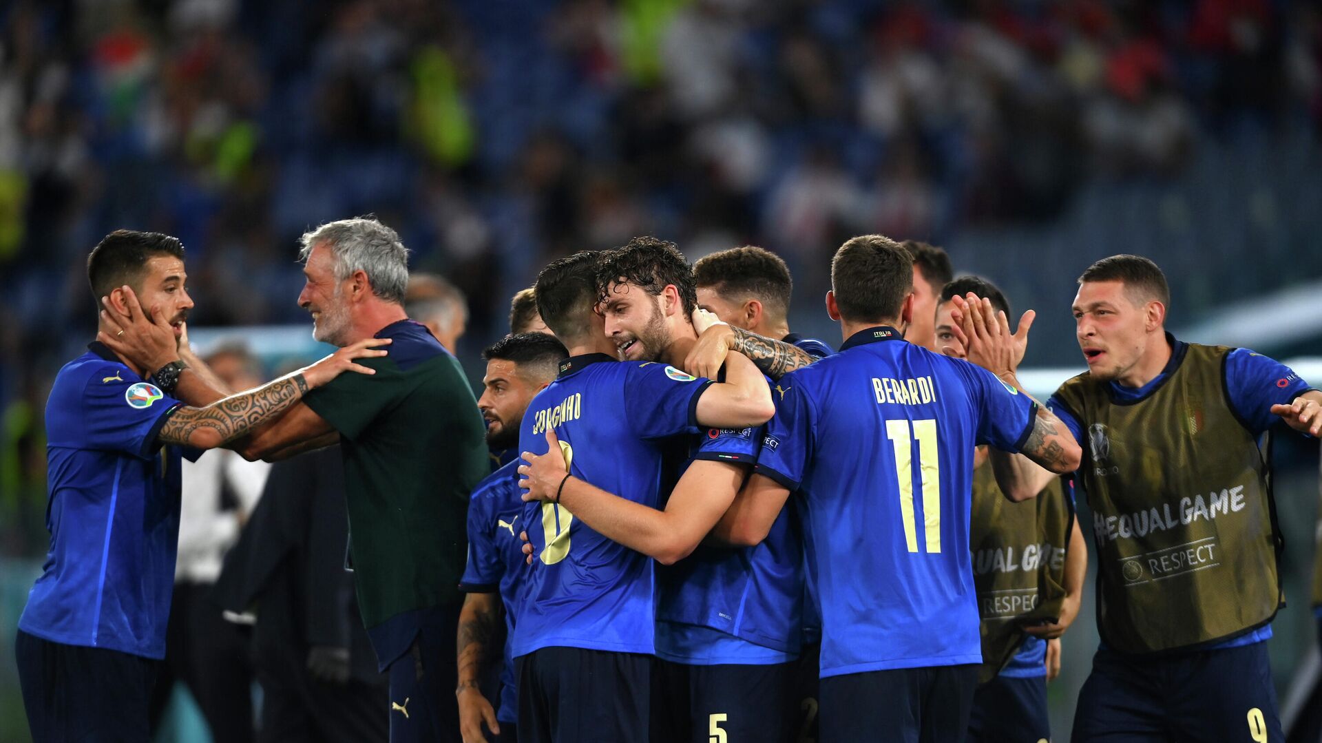 Сборная Италии открыла счет в полуфинальном матче ЕВРО-2020 с испанцами -  РИА Новости Спорт, 06.07.2021