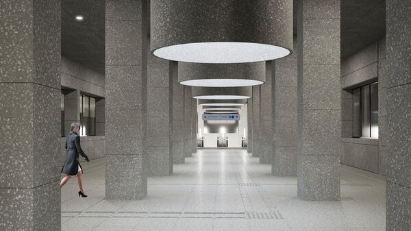 Проект станции Кунцевская второго кольца метро Москвы