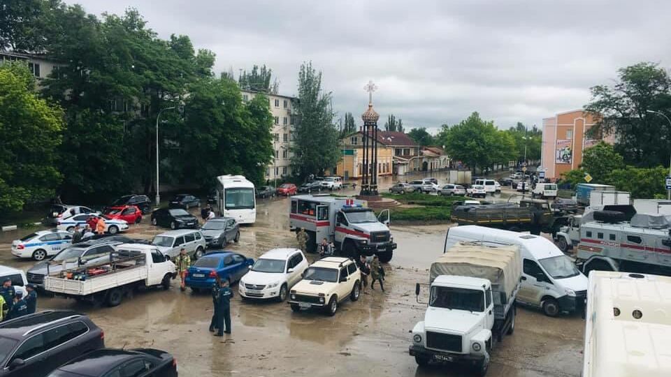 Последствия сильных ливней в Керчи - РИА Новости, 1920, 17.06.2021