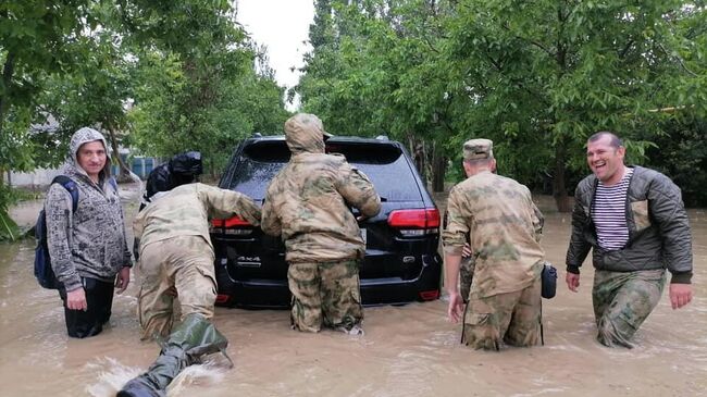 Последствия сильных ливней в Керчи