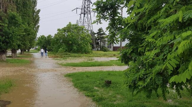 Последствия сильных ливней в Керчи