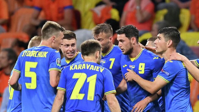 Футболисты сборной Украины