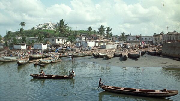 Секонди-Такоради, крупный морской порт на побережье Гвинейского залива в Гане