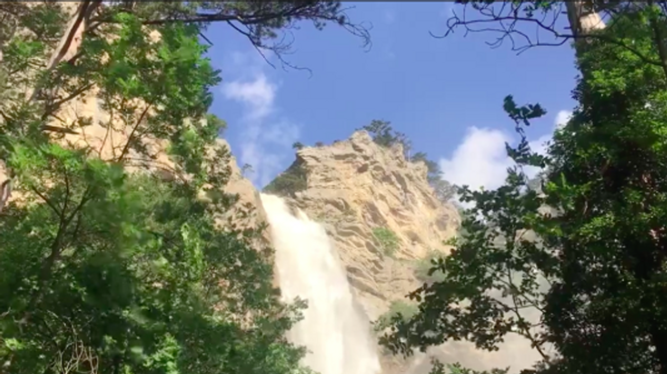 Самый высокий водопад в Крыму после ливней