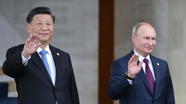 Президент России Владимир Путин и председатель КНР Си Цзиньпин