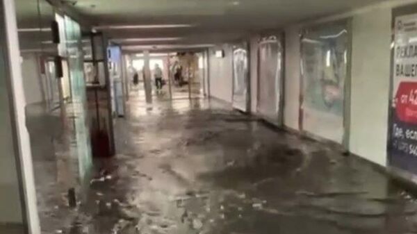 Кадры затопленной станции метро Ясенево