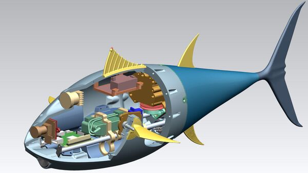 Внутреннее устройство робота-тунца