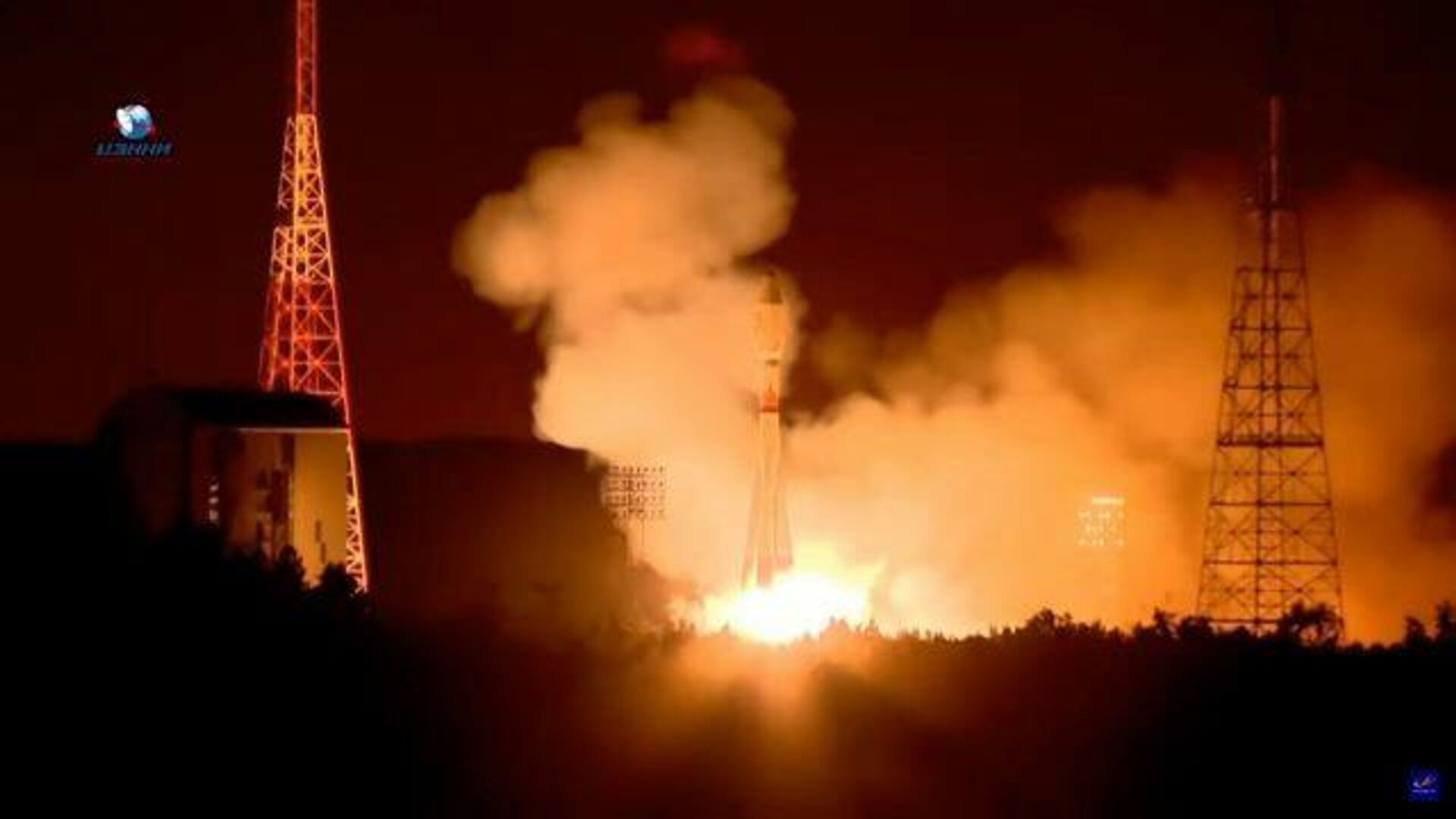 Кадры старта ракеты Союз с 36 спутниками OneWeb на борту - РИА Новости, 1920, 01.07.2021