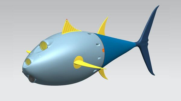 3D модель робота-тунца