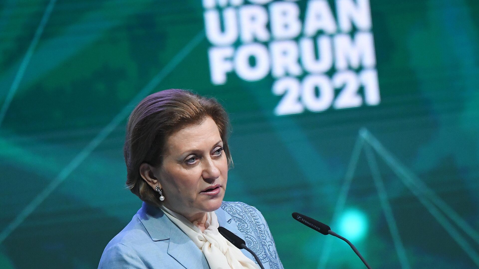 Анна Попова на форуме Moscow Urban Forum 2021 - РИА Новости, 1920, 09.07.2021