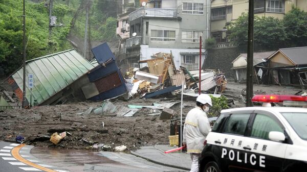 Сход оползня в Атами, Япония