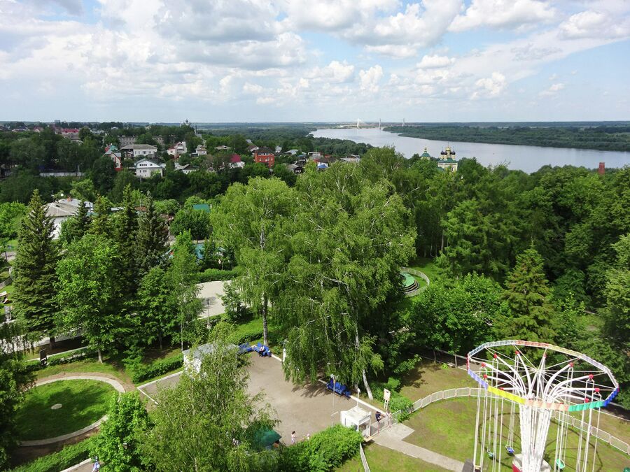 Окский парк и вид на Оку