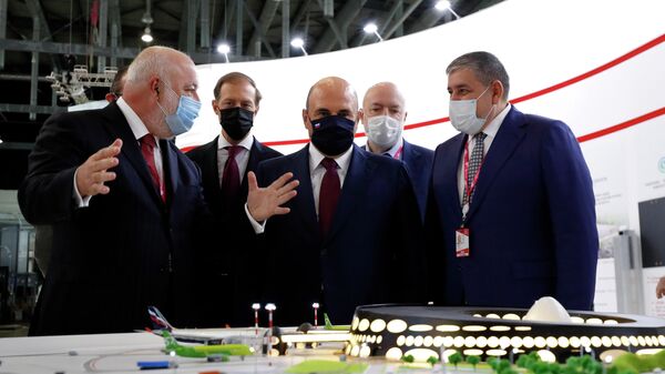 Председатель правительства РФ Михаил Мишустин на Международной промышленной выставке Иннопром-2021 в Екатеринбурге