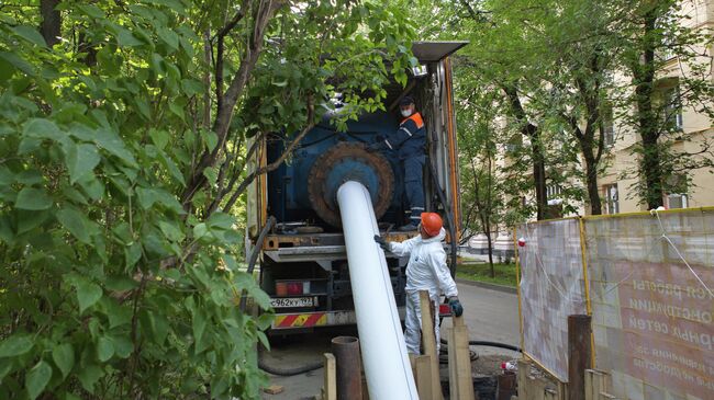 Санация газопровода в центре Москвы