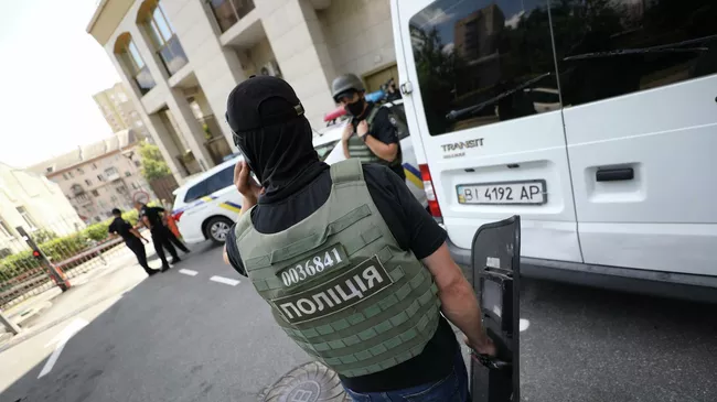 Сотрудники полиции Украины 