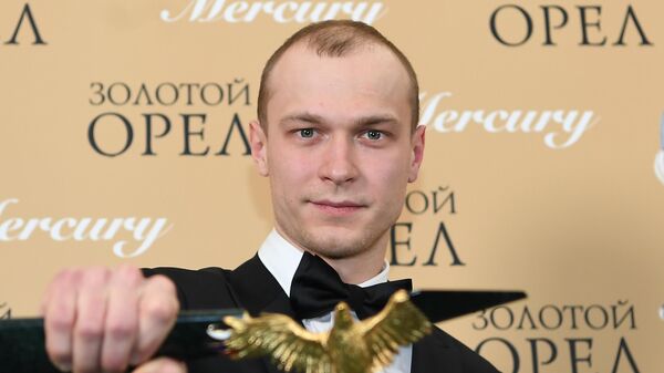 Актер Юрий Борисов, победивший в номинации Лучшая мужская роль в кино за фильм Калашников