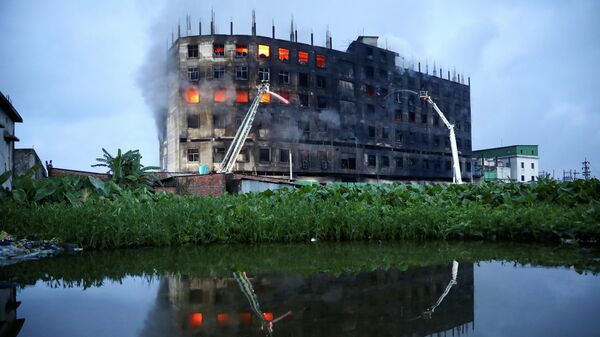 Пожар на фабрике в Рупгандже, Бангладеш