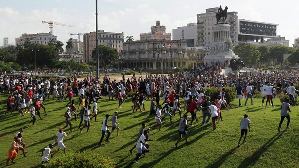 Акция протеста в Гаване