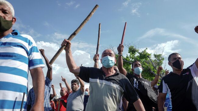 Акция протеста в Гаване