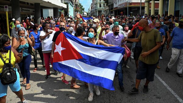 Акция протеста в Гаване