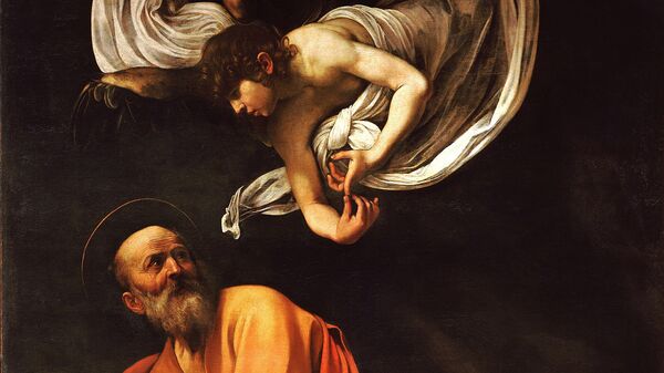 Картина Караваджо Святой Матфей и ангел