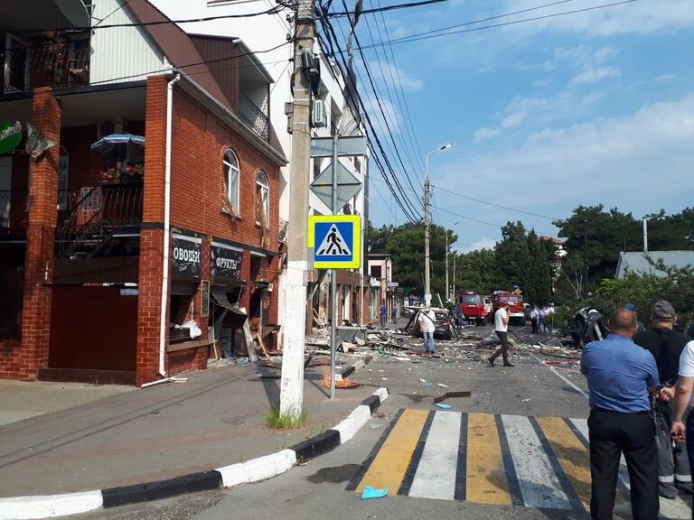 Взрыв в гостинице в городе Геленджик на улице Советская