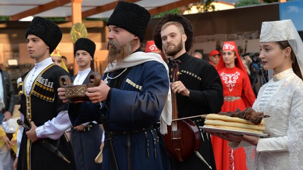 Участники на VIII Фестивале культуры и спорта народов Кавказа во Владикавказе